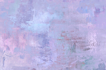 Colored acrylic paint stains on canvas, grunge background