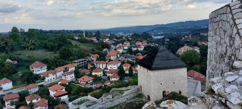 The beautiful fortress placed in the heart of the small city in Bosnia and Herzegovina named Tesanj. The beautiful view will enchant you