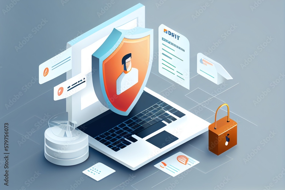 Poster data protection, authentication. generative ai