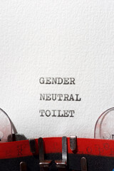 Gender neutral toilet