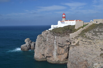 Fototapeta na wymiar lighthouse, cape San Vicente, Portugal