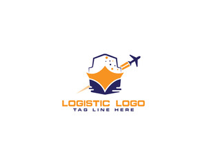 logistic logo with editable vector files
