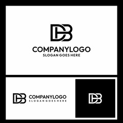 leter db logo abstract vector free