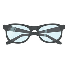 Vector cartoon image of glasses. Bright educational elements for your design. The concept of study and work.