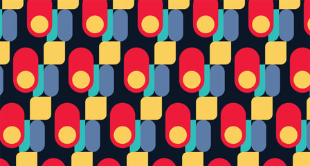 Abstract Geometry Seamless Pattern Vector Art