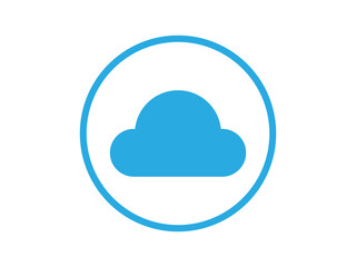 Cloud computing logo design vector	