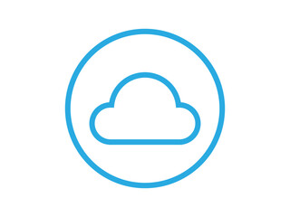 Cloud computing logo design vector	