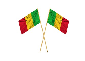 Waving national flag of Mali
