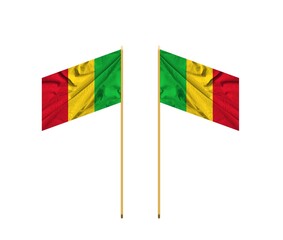 Waving national flag of Mali