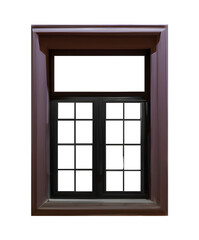 Fototapeta premium Closed window frame. Generative AI.