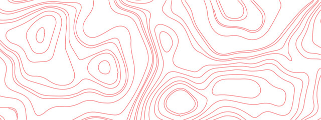 Topographic map background geographic line map with elevation assignments. Modern design with White background with topographic wavy pattern design paper texture Imitation of a geographical map shades