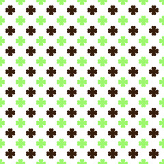Green clover seamless pattern