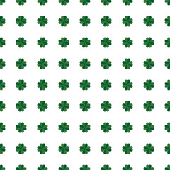 Naklejka na ściany i meble Green clover seamless pattern