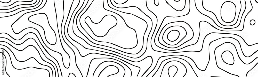 Poster topographic map background geographic line map with elevation assignments. modern design with white 
