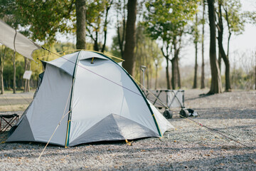 camping in city park