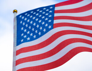Fototapeta premium United states of America national flag.red white and blue stripes and stars