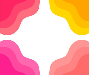 Colorful abstract border background.