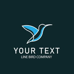 Line Bird Company Logo Design, Logo Design,