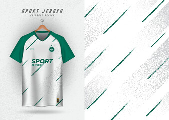 background for sports jersey soccer jersey running jersey racing jersey white and green grain pattern