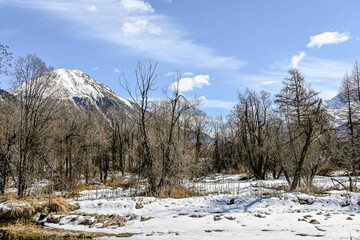 Samedan, Celerina, Inn, Fluss, Inntal, Dorf, Oberengadin, Engadin, Alpen, Wanderweg, Graub&uuml;nden, Rosatschgruppe, Corvatsch, Winter, Wintersport, Schweiz