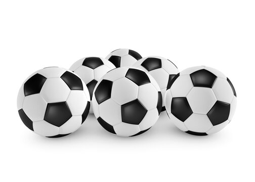 Soccer ball isolated on white background. 3d render