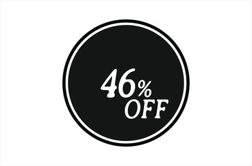 Print46% Off, Sale Discount Banner. Discount offer price, special offer sales promotions. vector template illustration