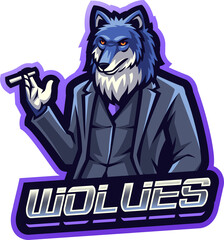 Wolves boss esport Mascot © Visink.art