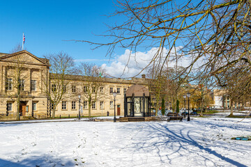 Fototapeta na wymiar winter palace in winter