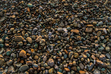 Textura de piedras de playa