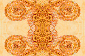 Handmade embroidery, African fabric, photo