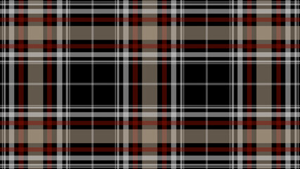 Black red and beige plaid pattern
