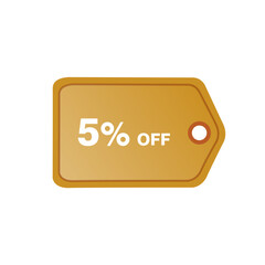 5%off tag