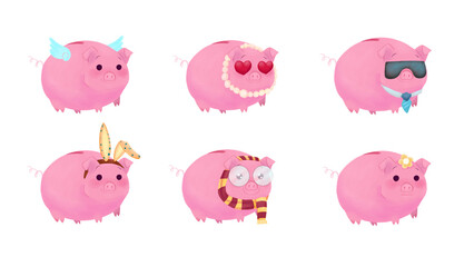piggy bank illustration 