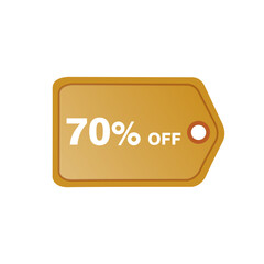 70%off tag