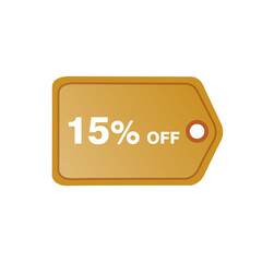 15%off tag