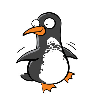 Cute little spotted penguin