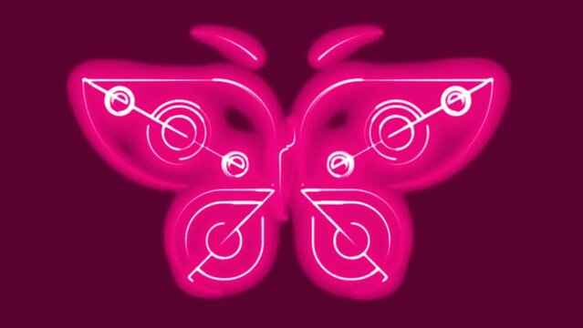 Lichtanimation - Neon Schmetterling - ProRes 4444 mit Alpha
Lichtstrahl folgt den Konturen eines Schmetterlings - vor und zur&uuml;ck Animation f&uuml;r Loop
