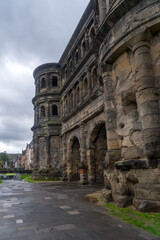 Fototapeta na wymiar Roman city gate called Porta Nigra in the german city Trier