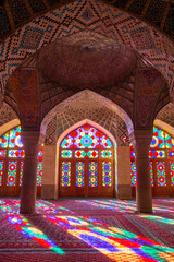 Naklejka na ściany i meble Nasir al-Mulk Pink Mosque, Shiraz, Iran