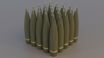 Braune Haubitzenmunition