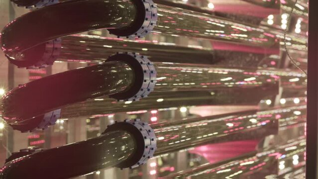 Algae reactor science tubular, research pipe hose modern laboratory bioreactor tubing multi cultivator hosepipe photon instrument biotechnology detail sample preparation bubbles, photo bio cultivation