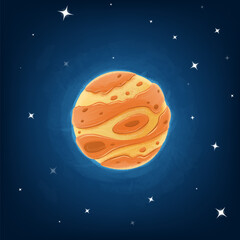 jupiter cartoon astronomy illustration © mollicart