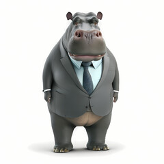 Hippopotamus Business Suit