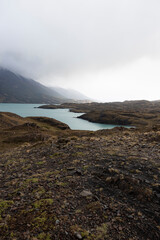 Misty morning in Torres del Paine National Park