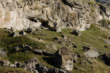 rocks in the mountains