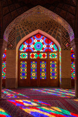 Fototapeta na wymiar Nasir al-Mulk Pink Mosque, Shiraz, Iran
