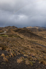 Misty morning in Torres del Paine National Park, Chile, South America