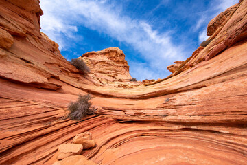 Vermilion Cliffs National Monument, Coyote Butte South, Arizonia. Wave like sandstone.