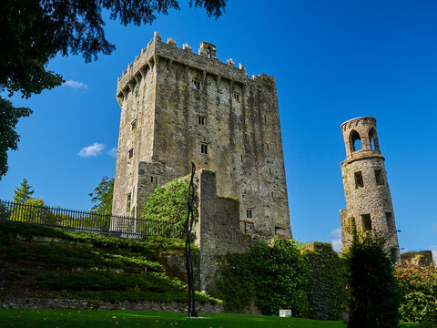 exterior of the popular ancient and medieval Blarney Castle