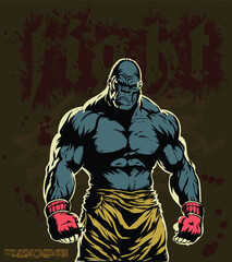 fighter without rules MMA gorilla © Rezz